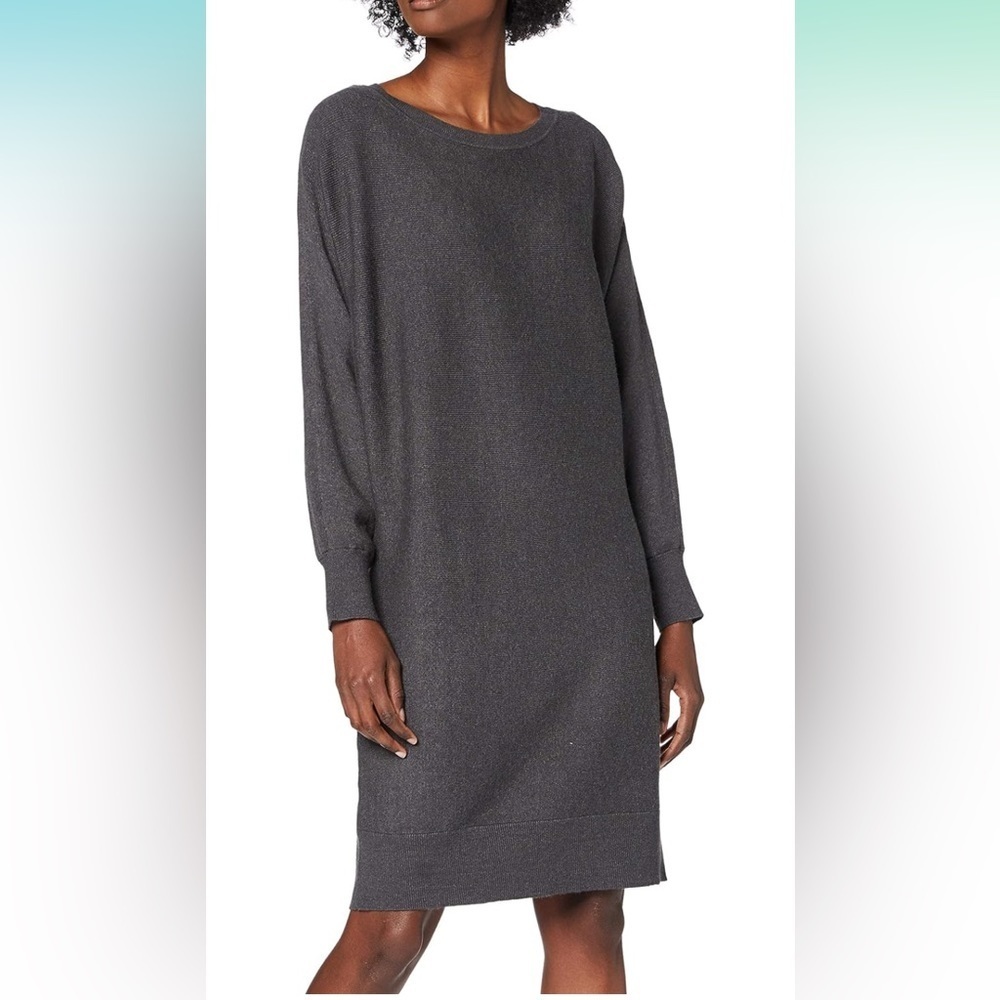 NOISY MAY Boatneck Knit Dress in BLACK | Size M - Picture 3 of 8
